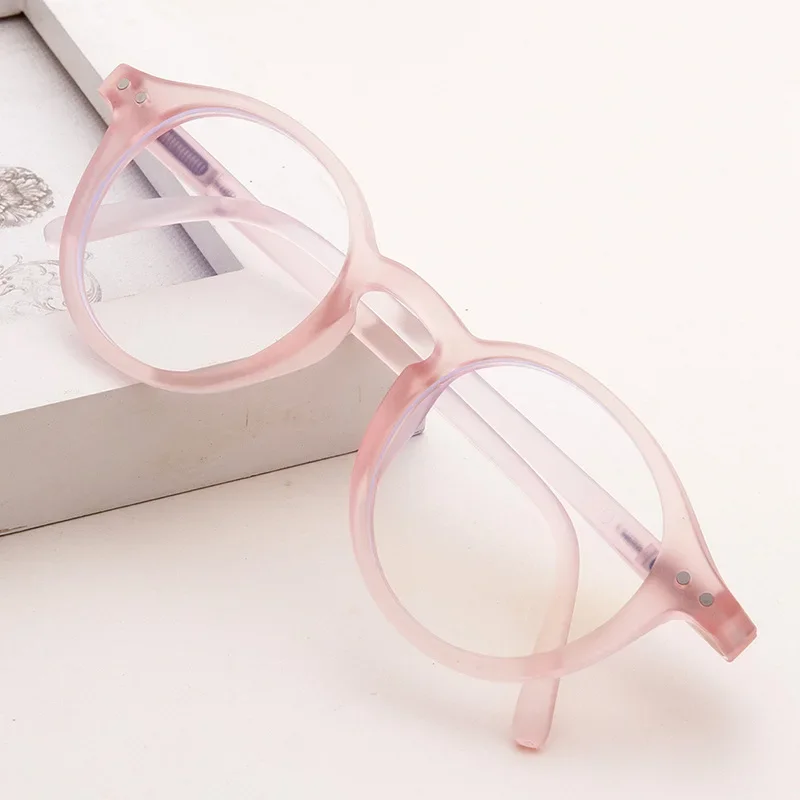 Fashion Anti-blue Light Glasses New Round Frame Vintage Computer Glasses Boys Girls Plain Protection Eyeglasses