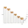 1X 4ml 5ml 8ml 10ml 12ml 17ml 20ml 25ml 28ml 30ml 40ml Small Glass Test Tube With Cork Stopper Storage Glass Bottles Jars Vials 6