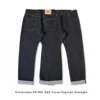 Red Tornado Lot 601B Black Jeans Straight Fit 14.5oz Selvedge Denim Pants Rinsed 5