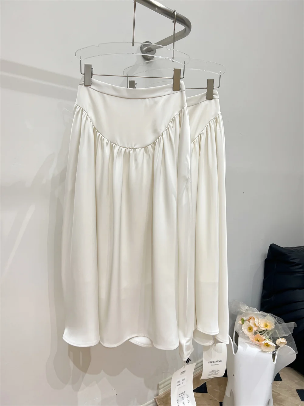

Korean Summer Elegant High Waist Woman Skirts Fashion Patchwork Causal A-line Skirt Faldas Mujer Moda 2023 New Bottoms