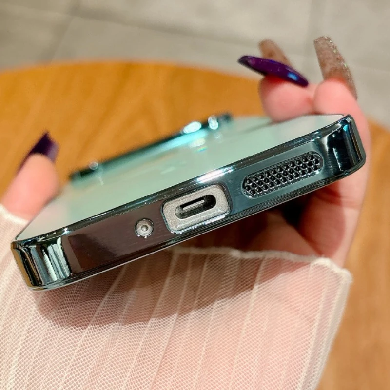 Luxury Electroplated Magnetic Case with Magsafe Protection - Shockproof Design