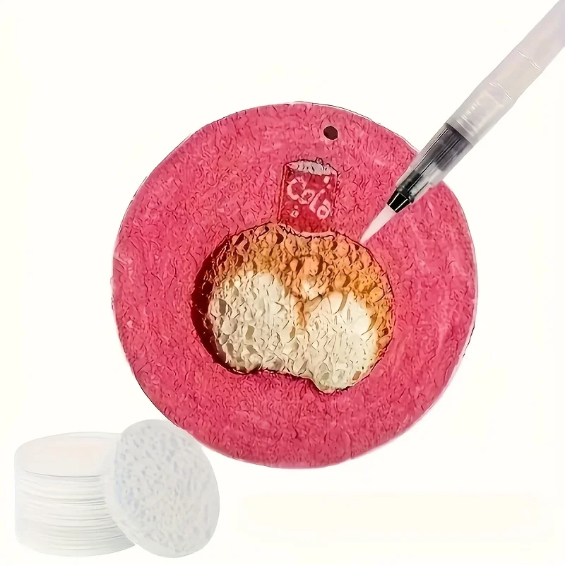10 Pezzi di Carta Espandibile ad Acqua, Carta Artistica 3D Fai-da-Te, Carta Creativa per Pittura con Texture in Schiuma 3D - immagine 4
