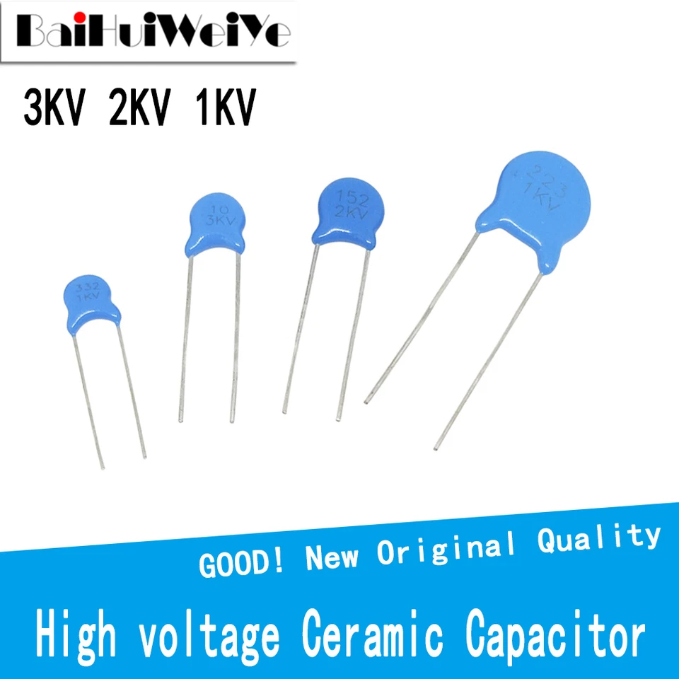 20x Condensatori Ceramici 2KV 3.3nF (332) – Componenti Elettronici Fissi Di Alta Qualità Per Progetti E Riparazioni - 2