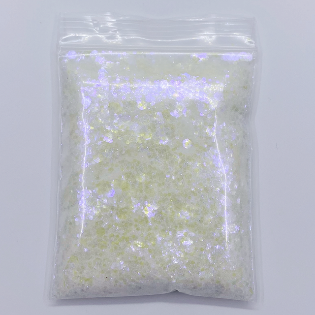 Laser Hexagon Holographic Chunky Glitter Nail Tips Glitter Powder Mermaid  Flakes Sparkly Glitter Resin Crystal mud