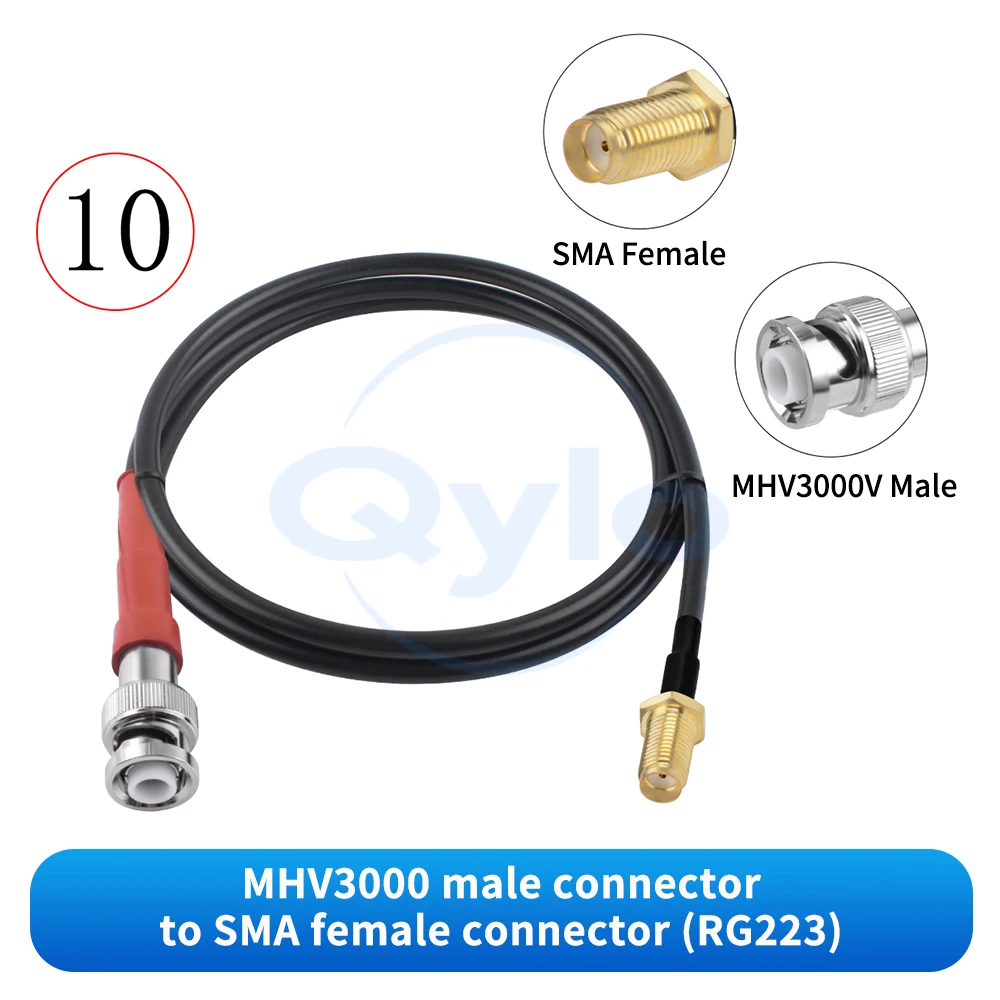 3000V Hochspannungs-BNC-Verbindungskabel BNC/MHV auf SMA Stecker/Buchse Koaxial-Testkabel MHV3000V auf SMA (1 Stück) – Detail 11