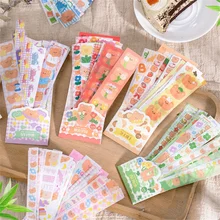 40pcs Bear Pattern Self adhesive Sticker Pack Kawaii DIY Hand Account Decoration Material Sticker Japanese Stationery