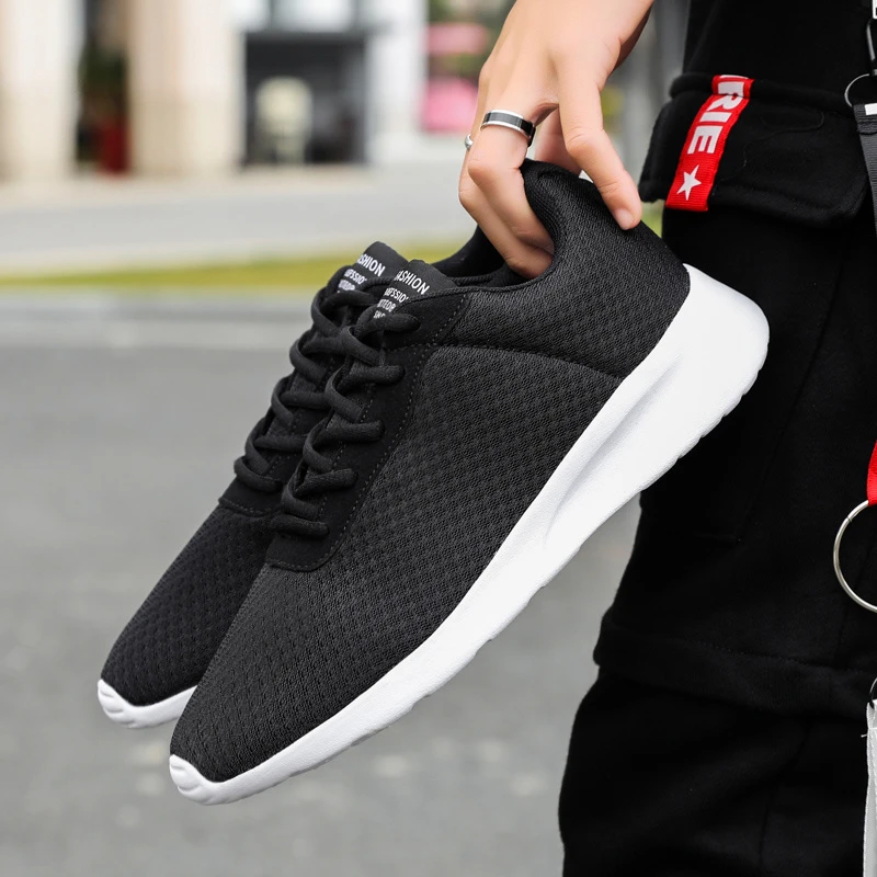 Salón gusano Polémico Unsiex zapatos deportivos para hombre y mujer, zapatillas deportivas de  malla transpirable para correr, baratas, talla 36 48, color blanco y negro,  gran oferta| | - AliExpress