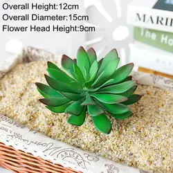 Large Artificial Succulent Arrangement for Home and Garden Decor (Large Green)