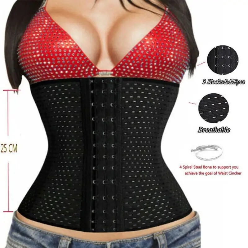 Description Picture 4 of itemWaist Trainer Sweat Postpartum Sexy Bustiers Control Belly Women Binders Shapers Modeling Strap Corsets Fat Burning Shapewear