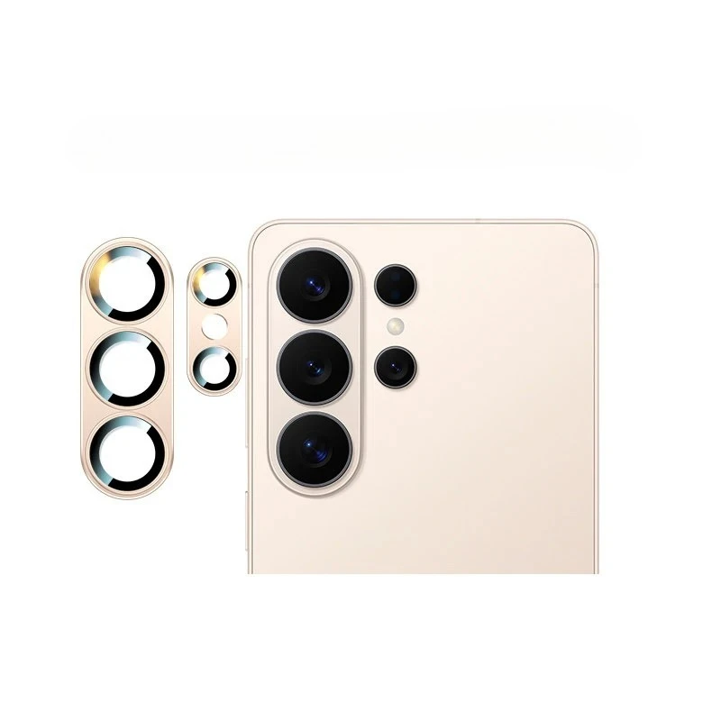 Luxury Colorful Metal Camera Film Protector with Glass Lens Cover