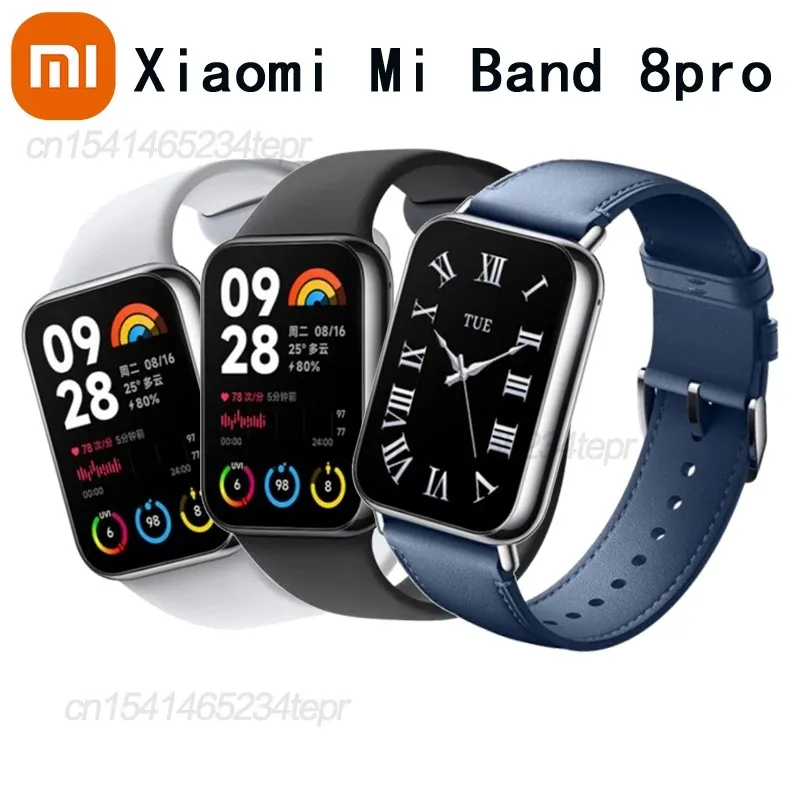 

New Xiaomi Mi Band 8 Pro NFC Smart Bracelet AMOLED Color Screen Miband 8 Pro GPS Traker Oxygen Fitness Waterproof Sport Watch