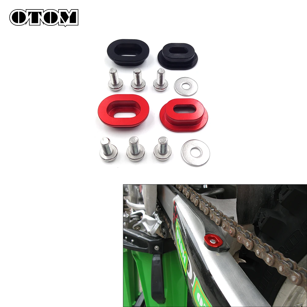 2pcs Motorcycle Chain Slider Washers Aluminum CNC Machining Washer For HONDA CRF150R CRF250R CRF250X CRF450X CR125 CRM250