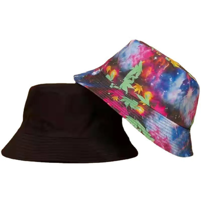 INS Street Graffiti Men\'s Bucket Hat Double-Sided Hip Hop Outdoor Women Caps Beach Sun Protect Fishing Unisex Bonnet Sombreros