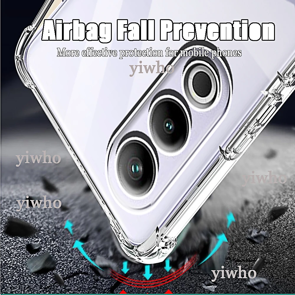 Shockproof Transparent Clear Soft TPU Back Protective Phone Case