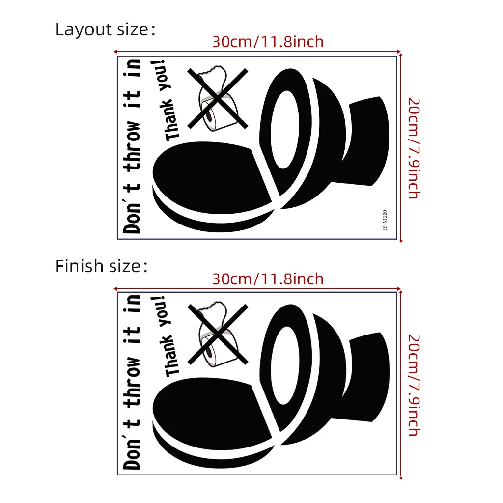 Tips for Toilet Stickers Bathroom Toilet Sticker Home Decoration Accessories Waterproof Removable for Decorative Stickers vinyl stickers toilet stickers toilet wall stickers toilet seat stickers