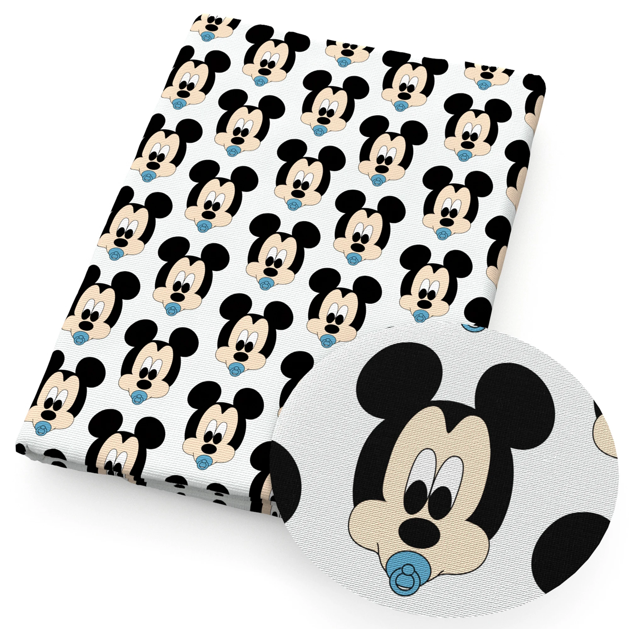 thumbnail image 5 of Venta de telas de algodón para coser ropa, vestidos, acolchados, costura, patchwork, princesas de Disney, Mickey, Minnie Mouse, pato Donald, 5 of 5