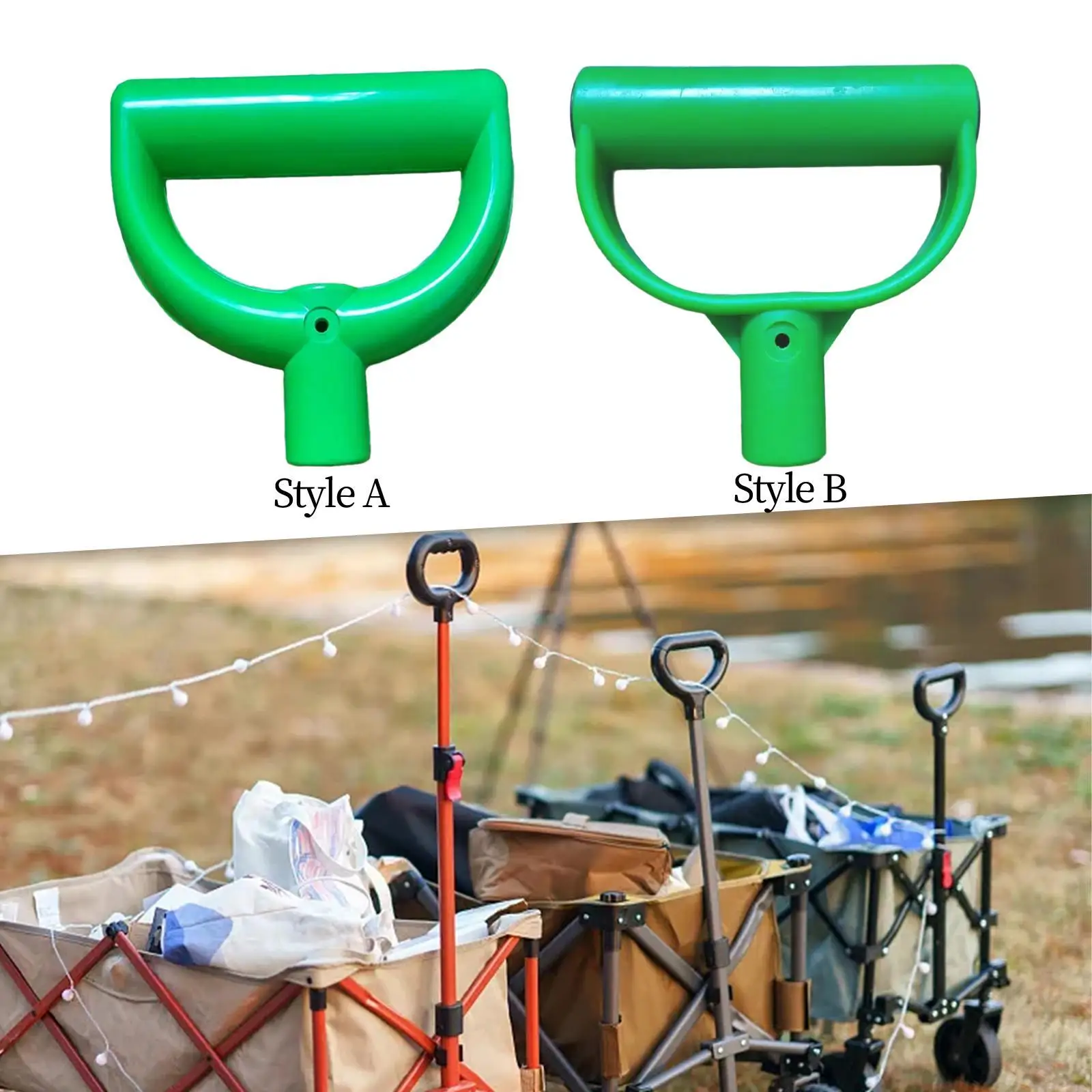 Utility Cart Wagon Push Pull Handle Replacement Practical Repair,Folding Trolley Handle for Lawn Hiking Summer Picnic Outside