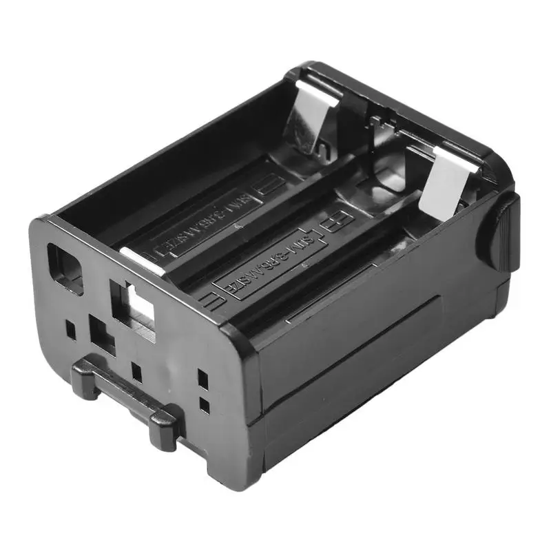 Estuche De Batería Para Walkie Talkie De Radio Bidireccional Kenwood TH 28/TH 48/TH 78HT Capacidad (6*AA) Negro