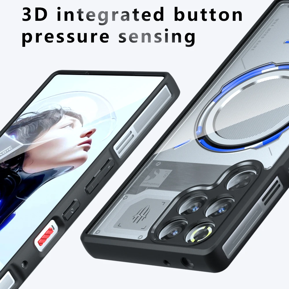 ZTE Nubia RedMagic TPU Border Anti-Drop Case with Integrated Button and Airbag Protection