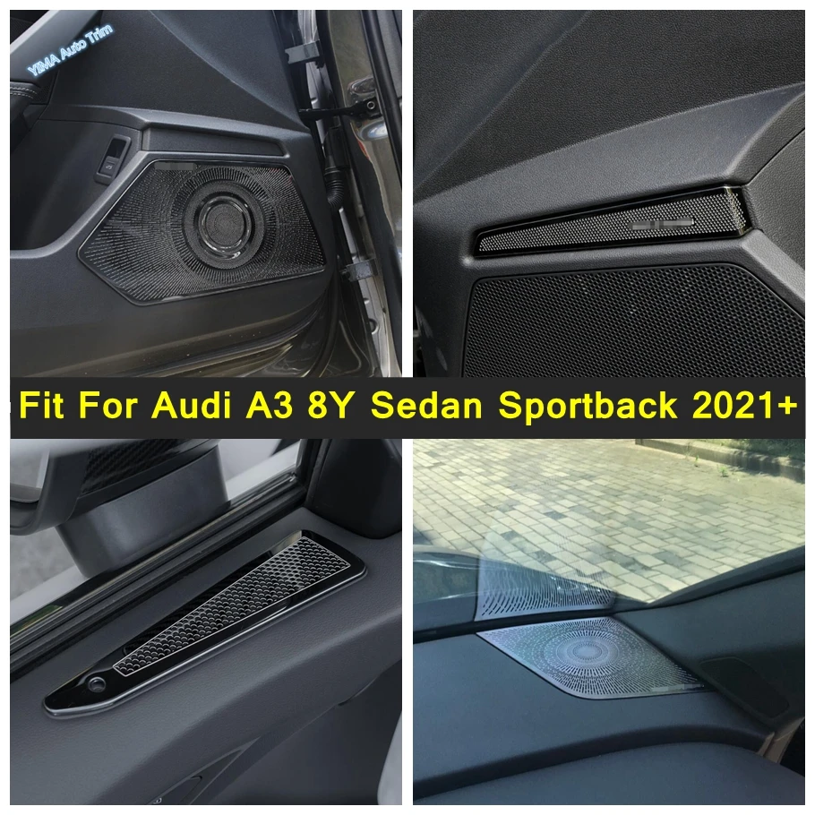 Car Door Loudspeaker Pad A pillar Audio Speaker Tweeter Cover Trim Fit