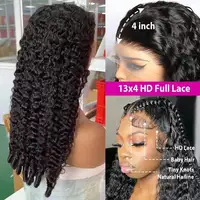 Perruque de cheveux vierges bouclés birmans de 30 pouces, avec dentelle frontale HD transparente invisible 13x4, pré-épilée, pour femme 2