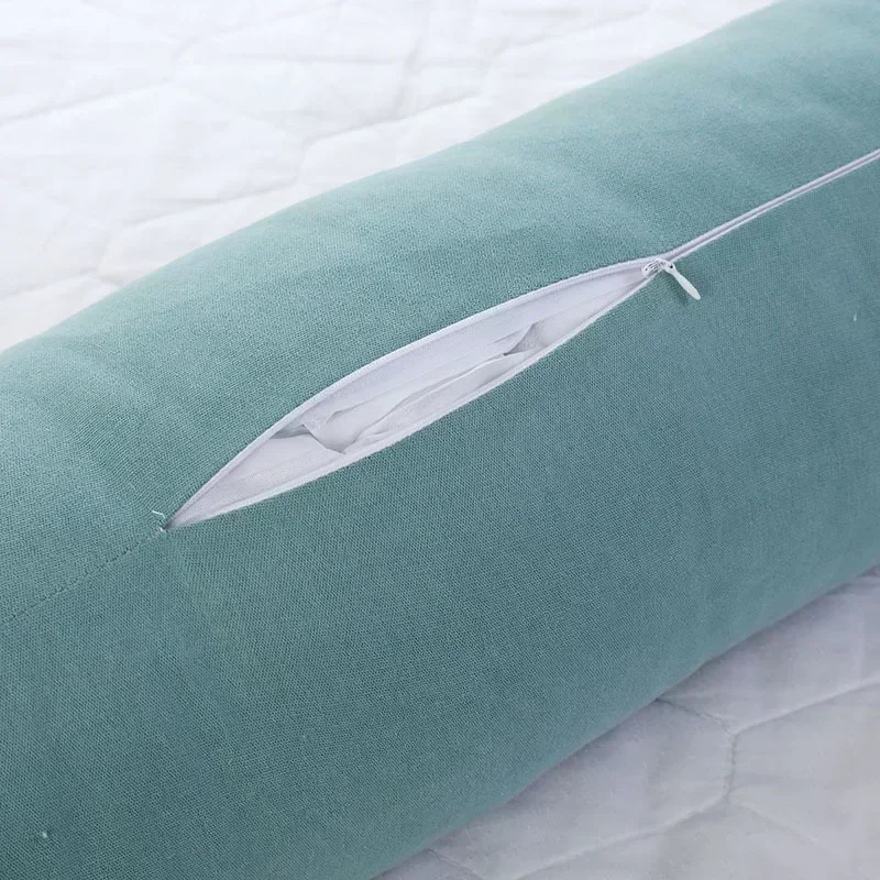 Pillow Neck Roll Cervical Round Bolster Pillows Sleeping Cylinder Support Spine Lumbar Cushion Cotton Pain Bed Tube Resilience 5