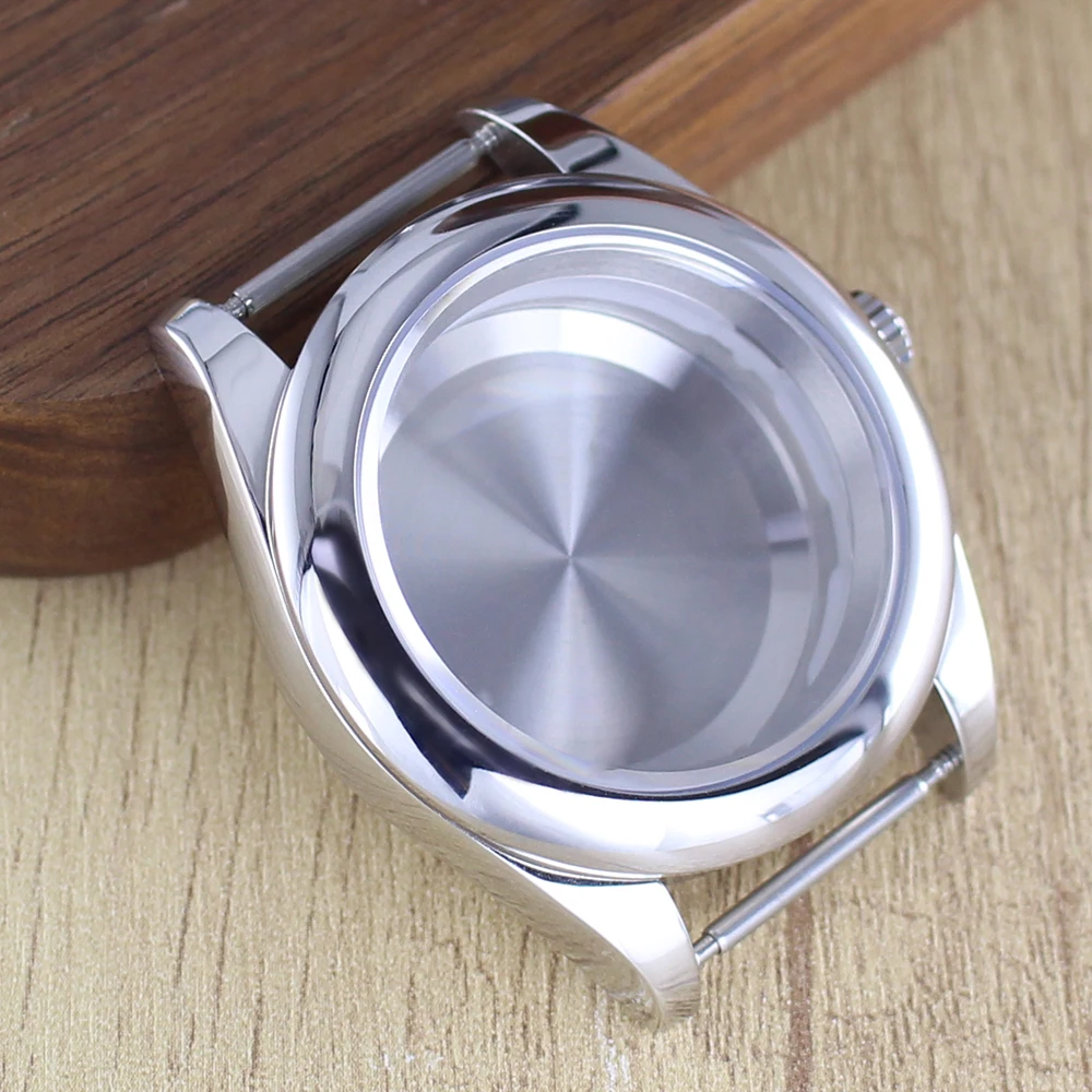 Fashion Round Edge Watch Case with Sapphire Glass - Waterproof, 36mm/39mm, 28.5mm Dial Compatibility