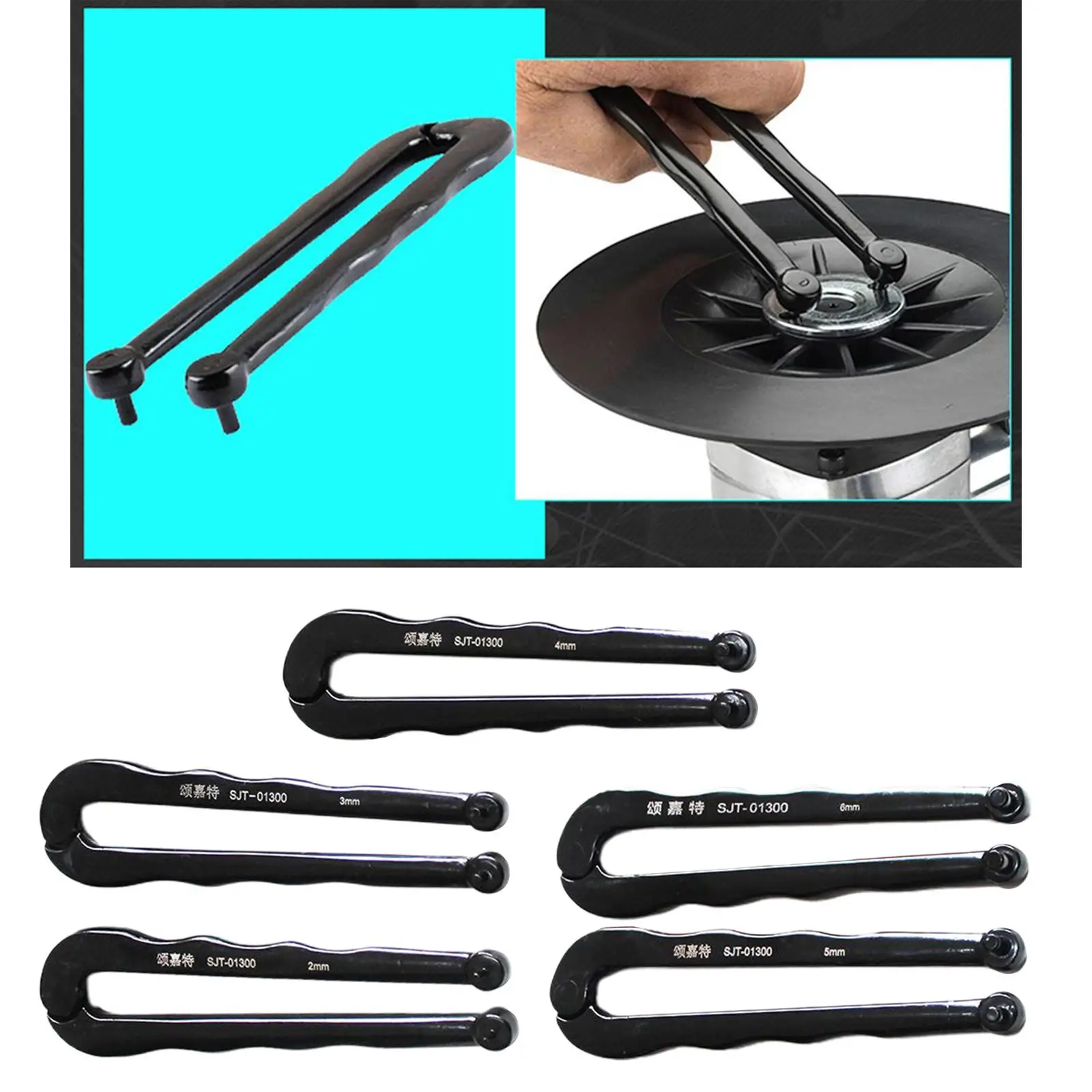 

Adjustable Face Pin Spanner Angle Grinder Wrench Pin Tool for Round Nut