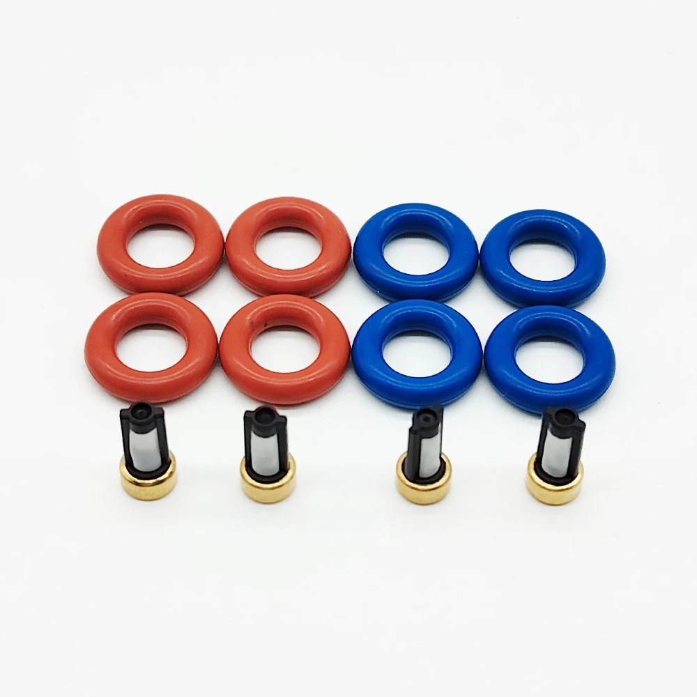 4 Sets Injector Repair Kits Micro Filter Oring For OPEL 2.2 12565474 12563420 12564446 93184428 12569631 12563420