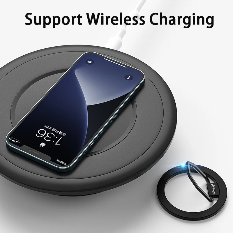 Magnetic Phone Ring Holder for MagSafe Removable Phone Grip Finger