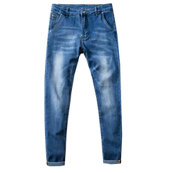 KSTUN Jeans Men Skinny Stretch Mens Jeans Fashion Slim Fit  Jeans Casual Pants Trousers Jeans 2024 Mental Jeans in Deep Blue