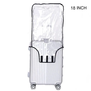 M2EA Clear PVC Suitcase Cover Protectors 18 20 22 24 26 28 30 Inch PVC Transparent Travel Luggage Protector for Carry on