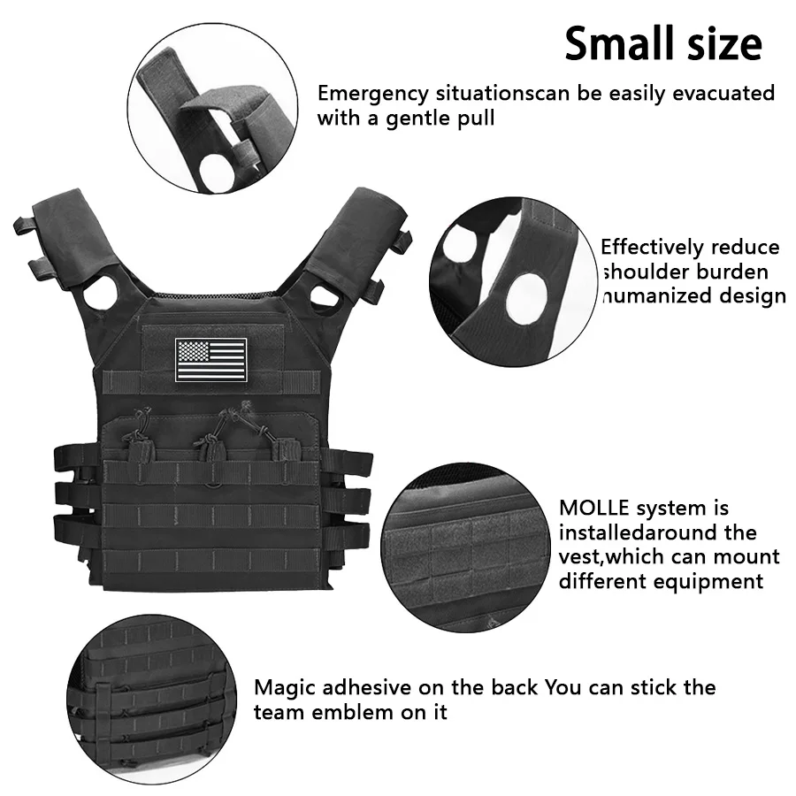 US Flag Emblem Tactical Vest 6