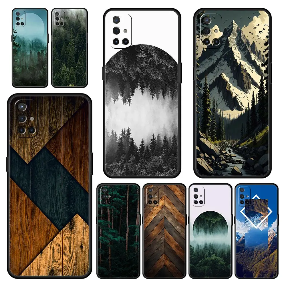Forest Geometry Wood Design Phone Case Cover