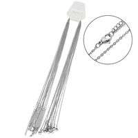 Chaînes à maillons de câble couleur or en acier inoxydable, 10 pièces, pour bricolage de colliers pour femmes, fournitures de fabrication de bijoux, vente en gros, chaîne en vrac 4