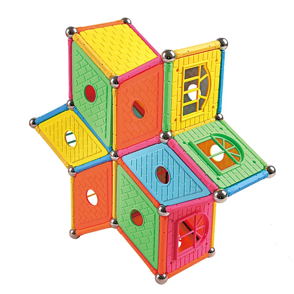 58mm Magnetic Sticks Building Blocks Set Kids Educational Toys For Children Magnetic Toy Bricks Gift