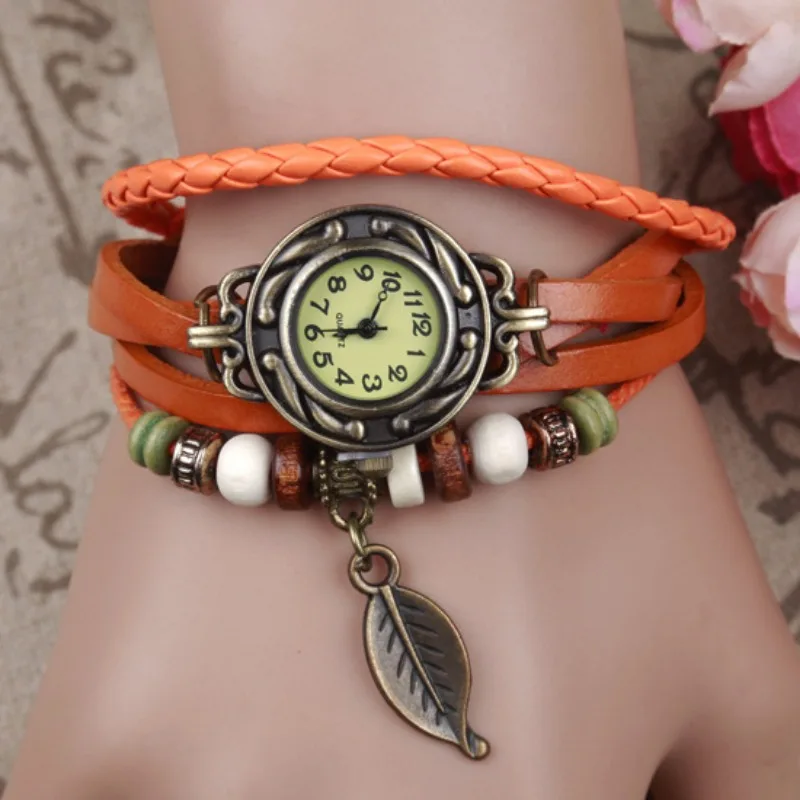 ساعات يد نسائية على الموضة أساور كاجوال للسيدات