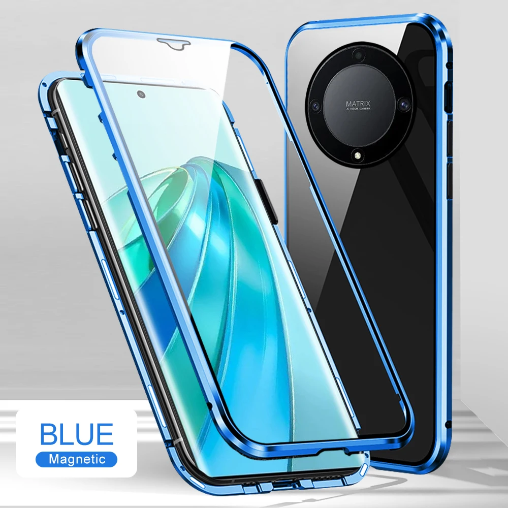 HAOYE Cover A Portafoglio Per Honor Magic 5 Lite 5G / X9a - Custodia Libro In Pelle PU Con Supporto E Slot Per Carte - Rosso - 4
