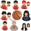 NEW MOC Basketball Star James Curry DIY Mini Figure Model Blocks Toys For Boys Hobbies Building Bricks Friends Brinquedos Gifts 2