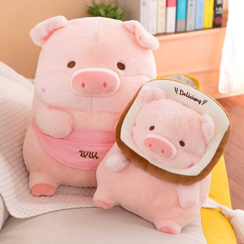 

30/35/45CM Cartoon Animal Lulu Pig Plush Toys Lovely Toast Piggy Stuffed Fat Doll Cute Soft Pillow For Kids Girls Birthday Gifts