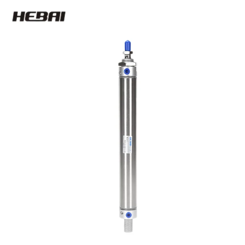 Hebai Mini Cilindro Pneumatico In Acciaio Inossidabile Con Tampone Mac Cilindro Pneumatico Alesaggio Mac20 Corsa 25-300Mm Cilindro Pneumatico