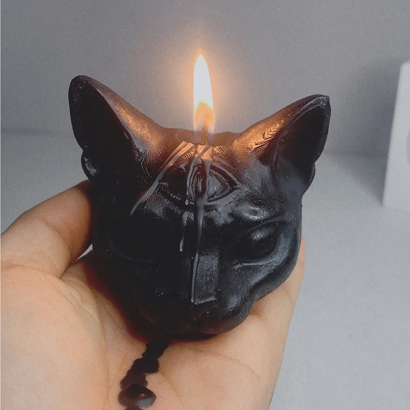 【Hot New Release】 Low Temperature Candle Drop Wax Anti-Burning Candle 48 ° Drop candles. Three-Eyed Cat Candles Flirting Supplies