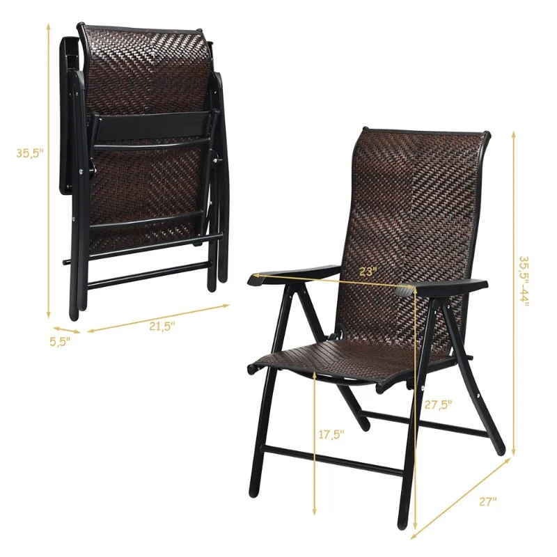 Steel Indoor and Outdoor Folding & Stacking Chairs, 2