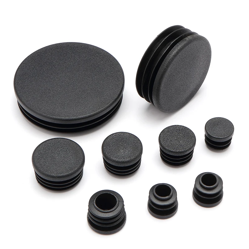 Black Circular Plastic Pipe Plug Round Pipe Plug Stopple Dust Plug