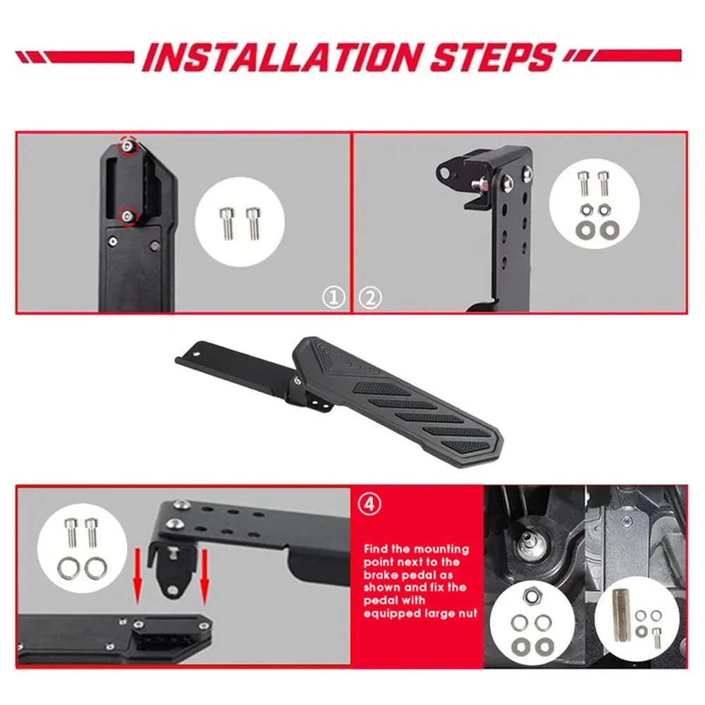 Auto Pedal Set Für Jeep Wrangler JL - Rutschfeste Fußstütze Fahrerseite