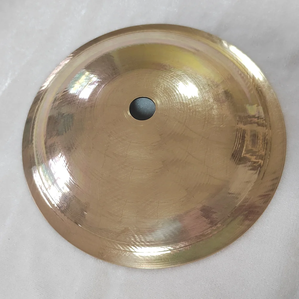 B20 Handmade Cymbal Gold Color Polished Surface 6 inch Bell Cymbal