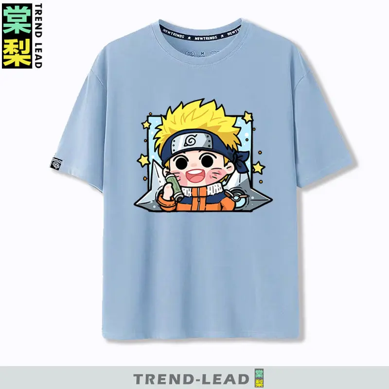 Kids' Trendy Naruto Cartoon Character Short Sleeve T-Shirt