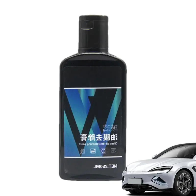 

Windshield Oil Removal Film 250ml Car Windshield Oil Film Cleaner Water Spot Remover Multipurpose Glass Stripper Restore Glass