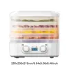 5 Layers Intelligent Fruit Dryer 48 Hours Long Lasting Pet Food Dehydration Smart Thermostatic Fruit Vegetable Meat Dehydrator 6