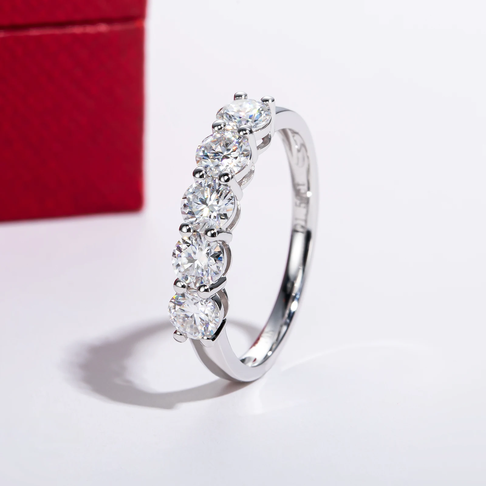 Wedding Band Ring Eternity  With Certificate